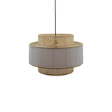 Lustra din bambus Certy Boho, Natural, 50x50x33 cm