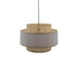 Lustra din bambus Certy Boho, Natural, 50x50x33 cm
