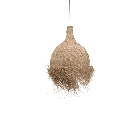 Lustra din paie Cazin Boho, Natural, 60x60x68 cm