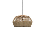 Lustra din paie Fose mendong Boho, Natural, 50x50x27 cm