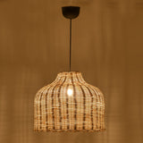 Lustra din ratan Ziquel, Natural, D42x89 cm