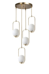 Lustra Dominik, Alb, 70x30 cm