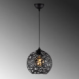 Lustra Dumrul Chandelier, Negru, 25x25x119 cm