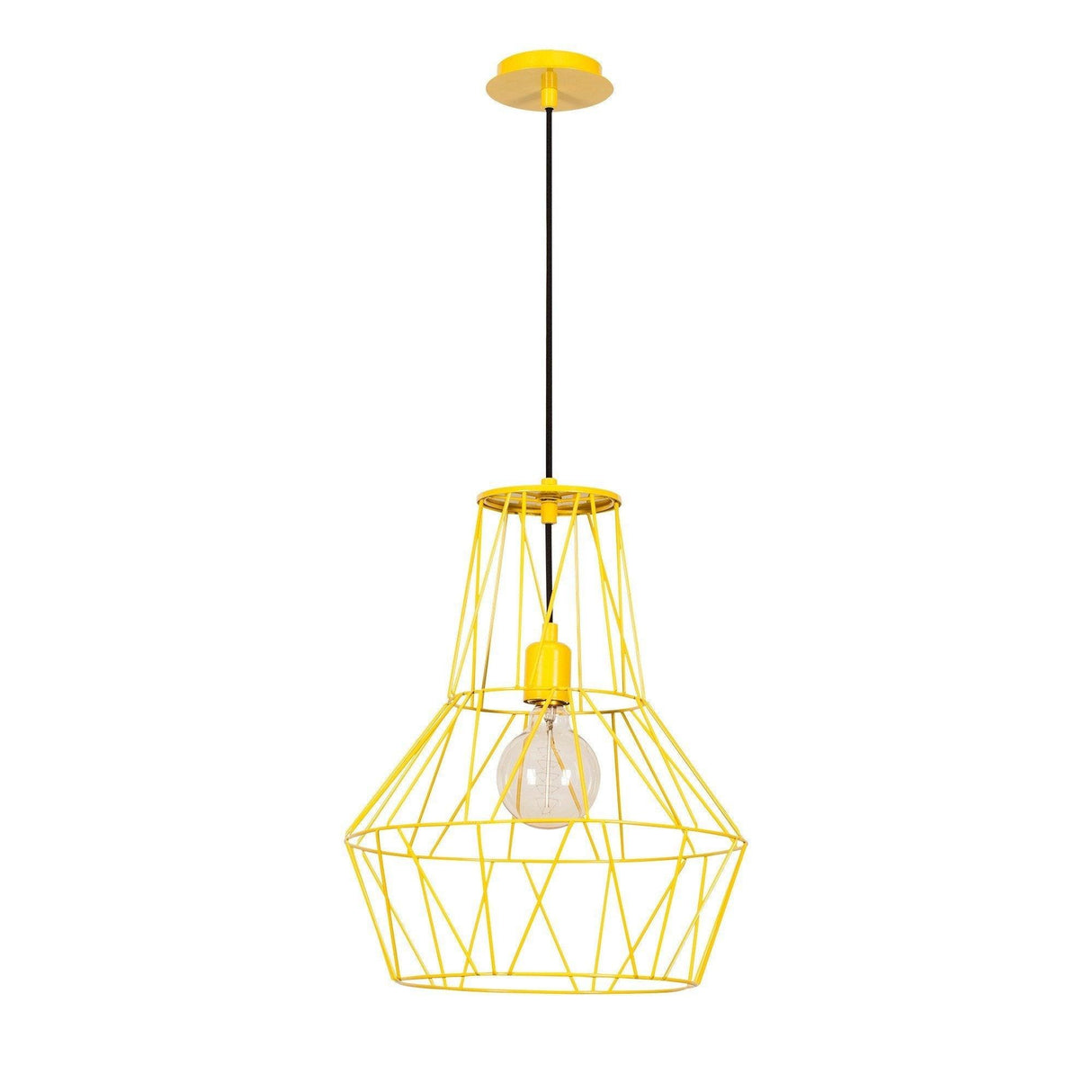 Lustra Eclare, Galben, 37x37x137 cm