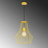Lustra Eclare, Galben, 37x37x137 cm