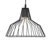 Lustră elegantă Derbea, metal, negru, 25x70 cm