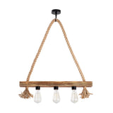 Lustra Erebos Chandelier, Lemn, 60x9x60 cm