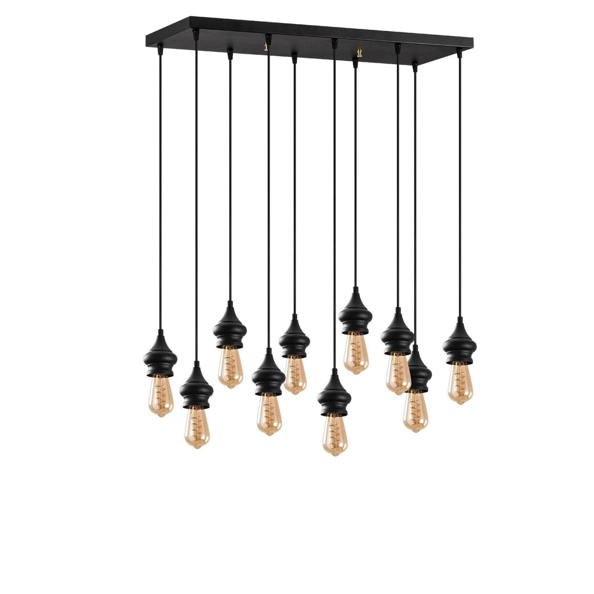 Lustra Exolamp, Negru, 9x9x107 cm