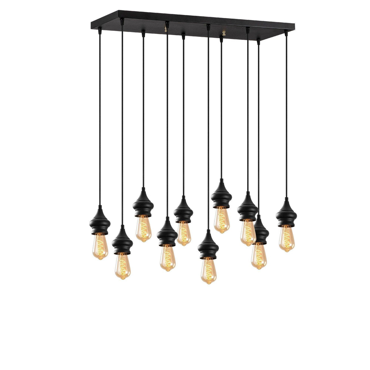 Lustra Exolamp, Negru, 9x9x107 cm