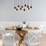 Lustra Exolamp, Negru, 9x9x107 cm