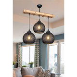 Lustra Fiona Ε27, 50x20x63 cm - Negru