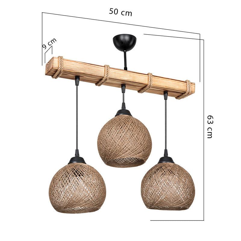 Lustra Fiona Ε27, 50x20x63 cm - Auriu