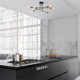 Lustra Fleur Chandelier, Negru, 12x12x27 cm