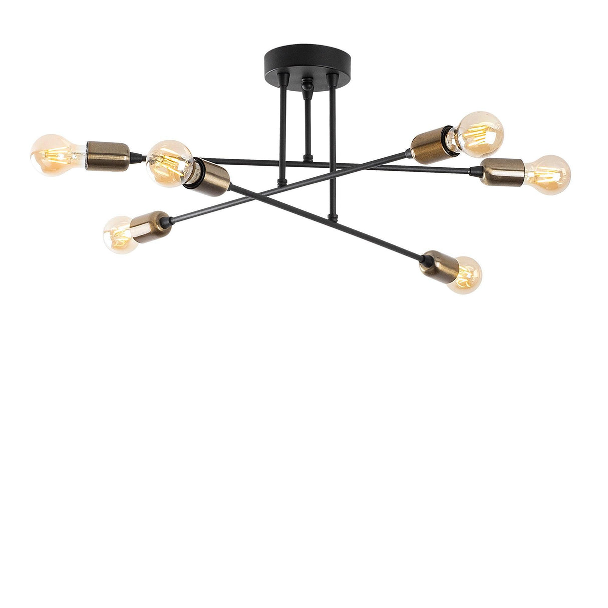 Lustra Fleur Chandelier, Negru, 12x12x27 cm