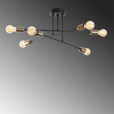 Lustra Fleur Chandelier, Negru, 12x12x27 cm
