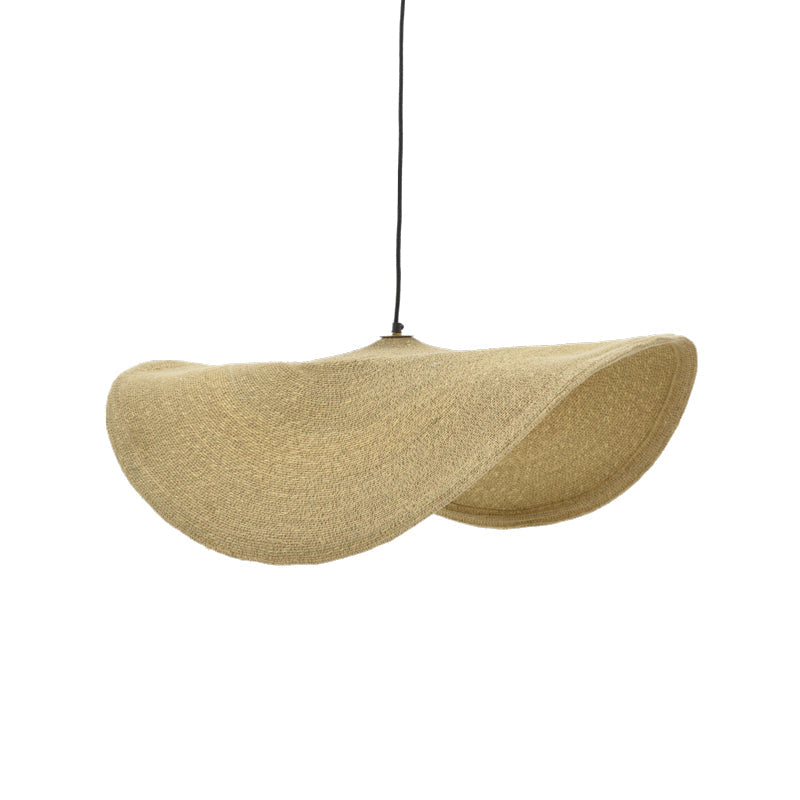 Lustra Fonlo ratan Natural si fier, 90x90x129 cm