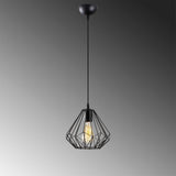 Lustra Fumelamp, Negru, 23x23x117 cm
