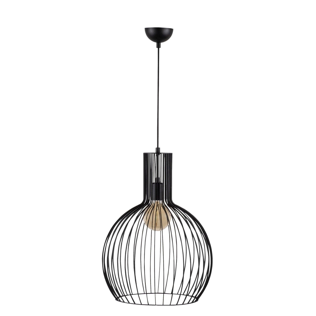 Lustra Glanvil, Negru, 38x38x146 cm
