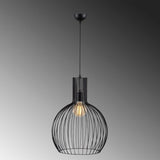 Lustra Glanvil, Negru, 38x38x146 cm