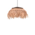 Lustra Hengiole din fibre eco, negru-Natural, 60x60x40 cm
