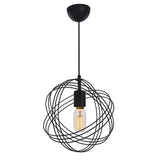 Lustra Idris, negru, D30x75 cm