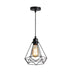 Lustra Jabrey metal, negru, 20x20x100 cm
