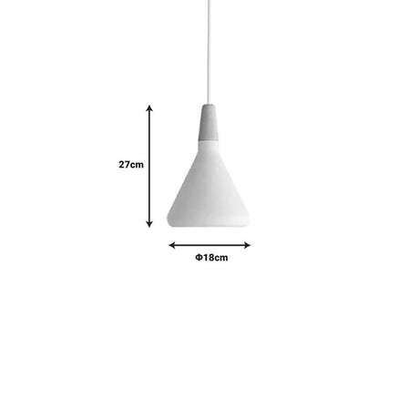 Lustra Jedren alb metal, 18x18x119 cm