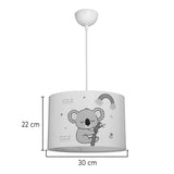 Lustra Koala, PVC, Multicolor, D30x20 cm