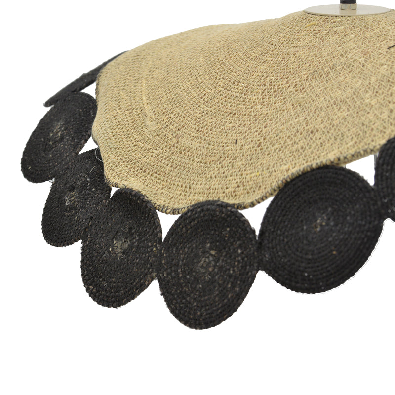 Lustra Kono, Natural-negru, 70x70x100 cm, detaliu produs