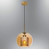 Lustra Krakow 3 Chandelier, Chihlimbar, 25x25x120 cm