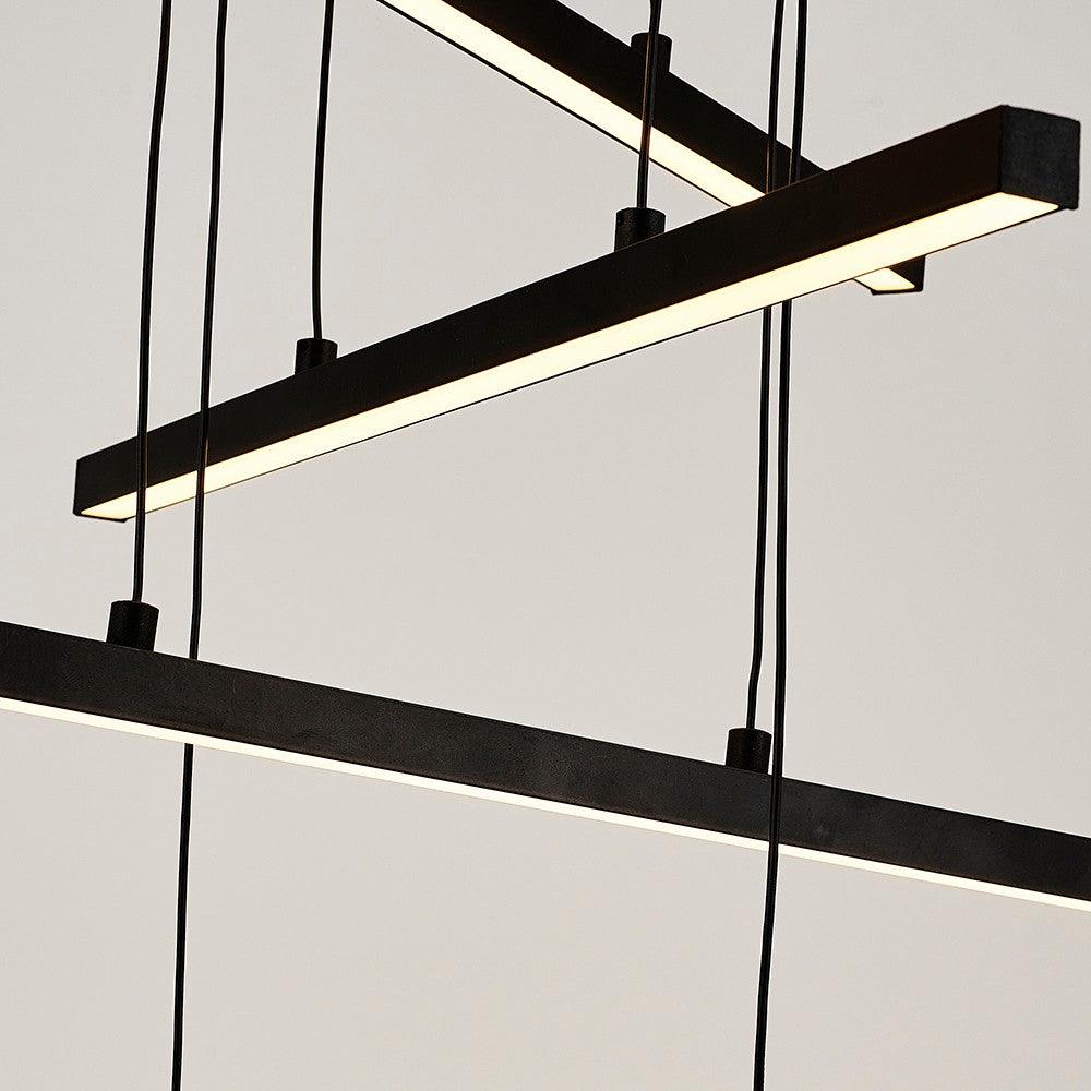 Lustra L1245 Chandelier, Negru, 90x90x120 cm