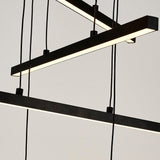Lustra L1245 Chandelier, Negru, 90x90x120 cm