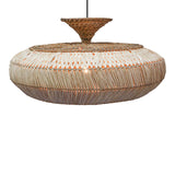 Lustra Lafrene din fibre eco, Natural, 90x90x43 cm