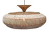 Lustra Lafrene din fibre eco, Natural, 90x90x43 cm