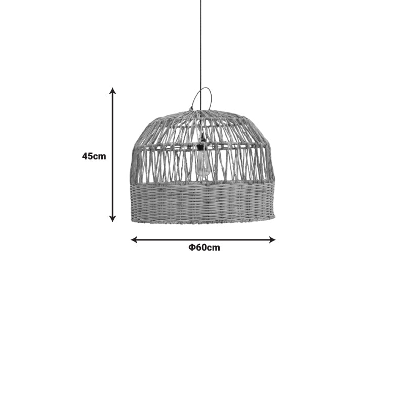 Lustra (lemn de bananier) Erdon Boho, Natural, 60x60x45 cm