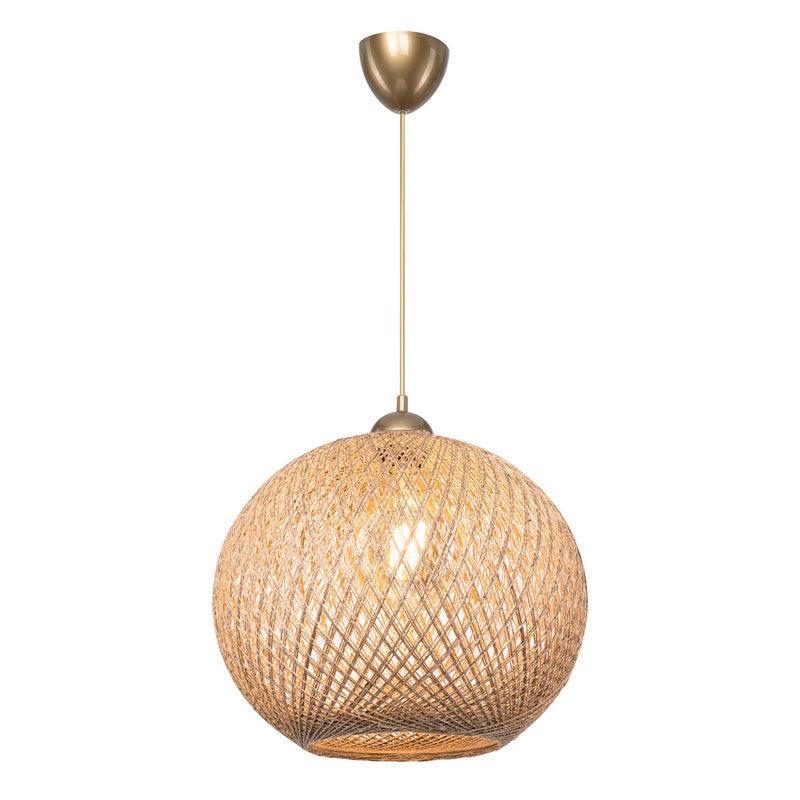 Lustra Leshia Ε27, Negru - Maro, D38x75 cm - Maro
