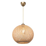 Lustra Leshia Ε27, Negru - Maro, D38x75 cm - Maro