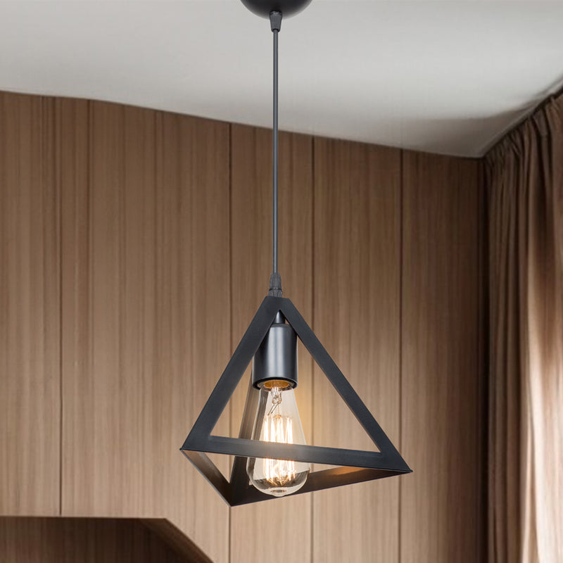 Lustra Lesly, Negru, 24x24x22 cm