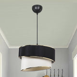 Lustra Loopy Ε27, Bej - Alb, D30x63 cm - Alb