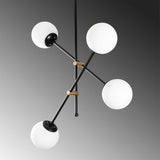 Lustra Lumea, Negru, 15x15x70 cm