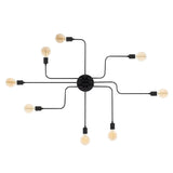Lustra Lumenus, Negru, 140x140x15 cm