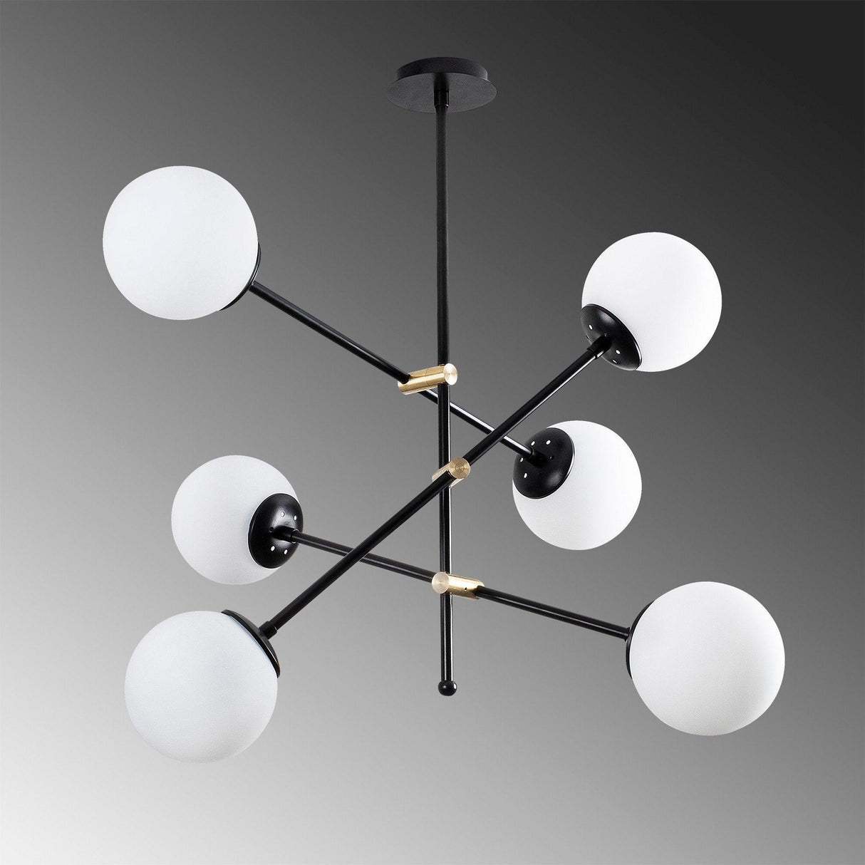 Lustra Lumik, Negru, 82x82x76 cm