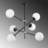 Lustra Lumik, Negru, 82x82x76 cm