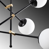 Lustra Lumik, Negru, 82x82x76 cm