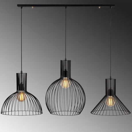 Lustra Luminar 68, Negru, 26x26x158 cm