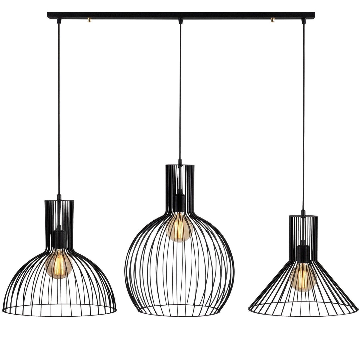 Lustra Luminar 68, Negru, 26x26x158 cm
