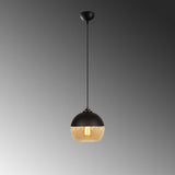 Lustra Luxus, Negru, 20x20x116 cm