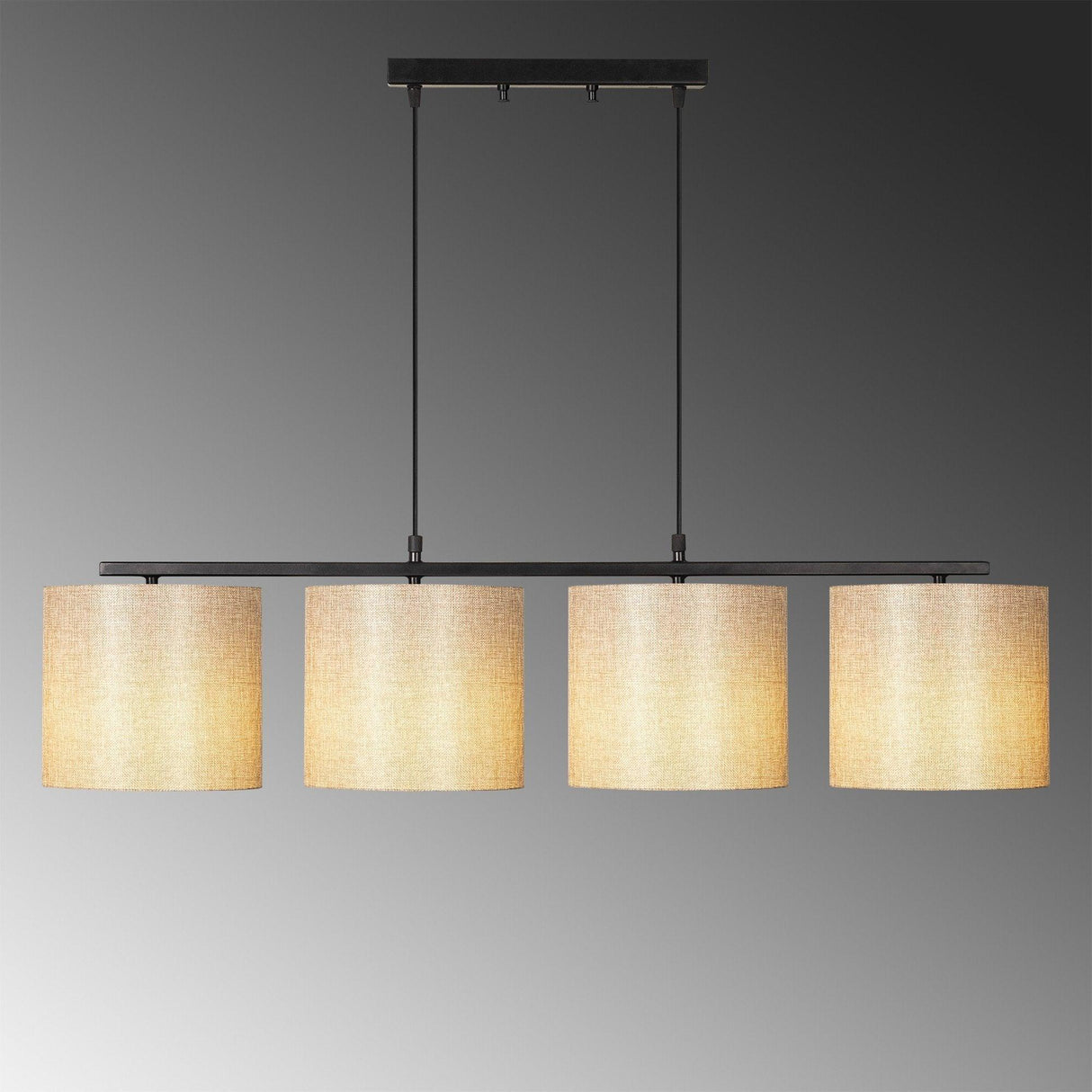 Lustra Luxxet, Negru/Crem, 20x20x120 cm