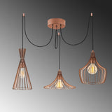 Lustra Mezopotamya Chandelier, 114x114x130 cm - Cupru
