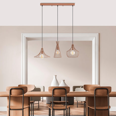 Lustra Mezopotamya - N-1285, Cupru, 27x27x122 cm